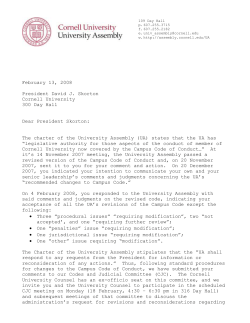 LetterToPresident1 - Cornell Assemblies