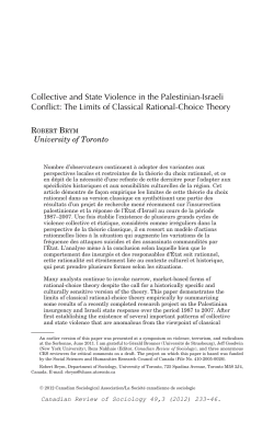Collective and State Violence in the PalestinianIsraeli Conflict: The