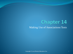 Making Use of Associations Tests