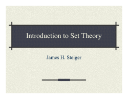 Introduction to Set Theory
