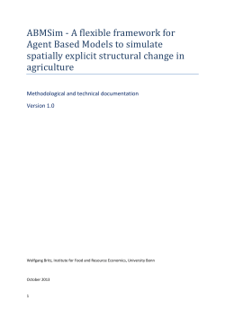 ABMSim - A flexible framework for Agent Based Models to simulate