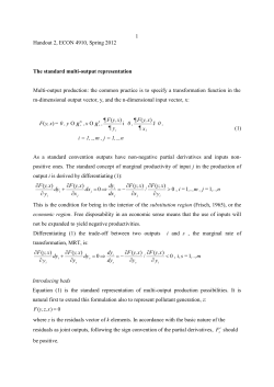 Handout environmental economics