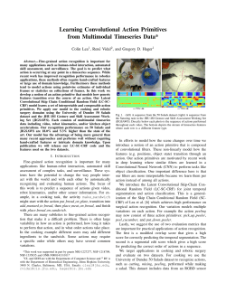 Learning Convolutional Action Primitives from