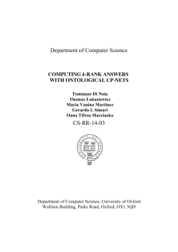 - Department of Computer Science, University of