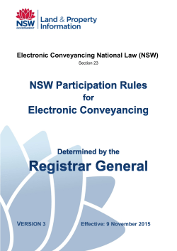 NSW Participation Rules Version 3