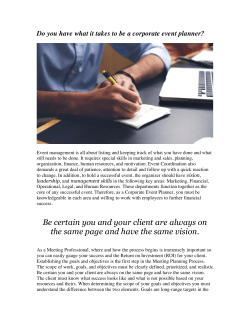 Corporate Event Planner