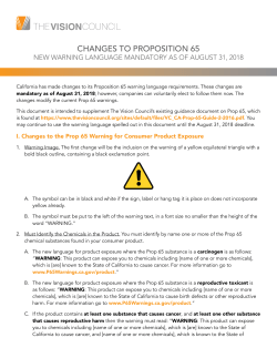 changes to proposition 65