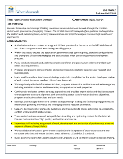 Classification - BC Public Service