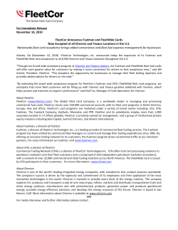 Chevron - Commercial Fueling Network