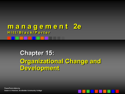 Examples of Focus of Changes