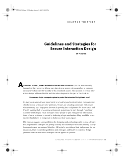 Guidelines and Strategies for Secure Interaction Design