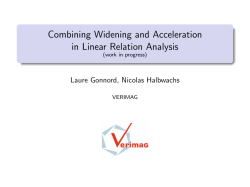 Combining Widening and Acceleration in Linear Relation