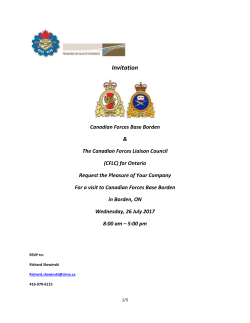 Canadian Forces Base Borden, 26 July 2017