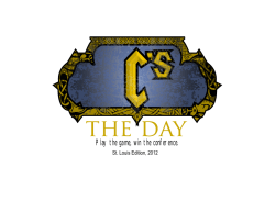 Play the game, win the conference.