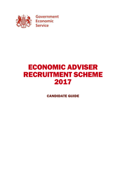 Candidates invited to an Economic Adviser Assessment