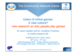 new research on why people play games