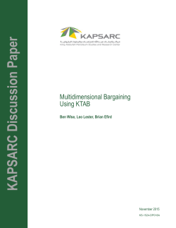 Multidimensional Bargaining Using KTAB