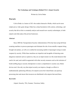 The Technology and Techniques Behind TSA`s Airport Security