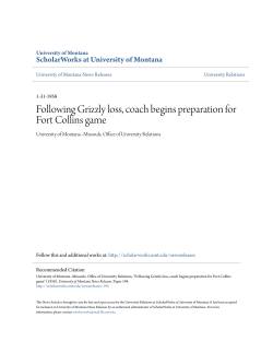 Following Grizzly loss, coach begins preparation for Fort Collins game