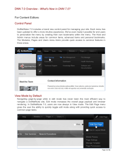 DotNetNuke 7.0 brings back Drag-n-Drop and its better than ever