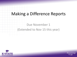 Making a Difference slide presentation shared Annual Conference