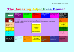 Amazing Adjectives Game