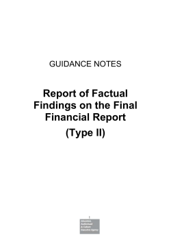 Annex 3 - Compulsory report format and - Eacea