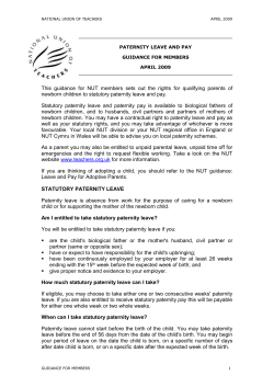 statutory paternity leave