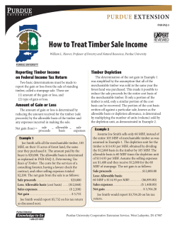 How to Treat Timber Sale Income - FNR-FAQ-3