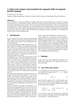 A robust and compact representation for magnetic fields in magnetic