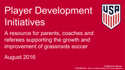 US Soccer Player Development Initiatives