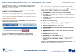 How to Create a Spreadsheet to Upload Multiple Enrolments for a