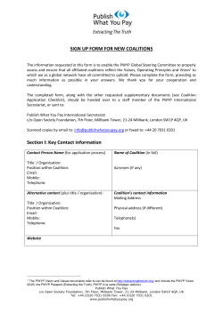 Form - Publish What You Pay