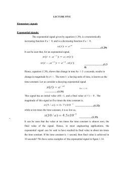 The sinusoidal signal