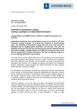 Press release: IndieVille