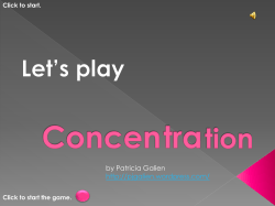 Concentration Template