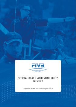 official beach volleyball rules