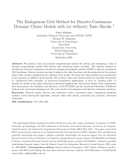 The Endogenous Grid Method for Discrete