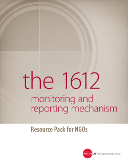monitoring and reporting mechanism