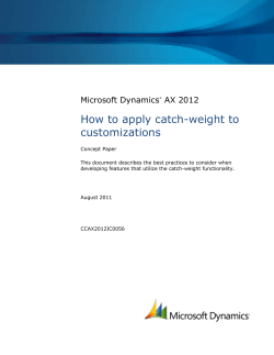 How to apply catch-weight to customizations