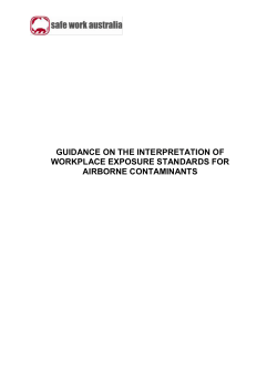 Guidance on the interpretation of Workplace exposure