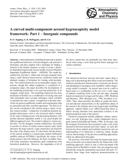 A curved multi-component aerosol hygroscopicity model framework