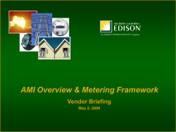 Metering - Disconnect Value to SCE