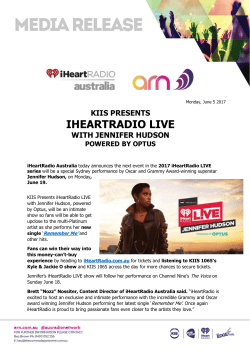 kiis presents iheartradio live with jennifer hudson powered by optus