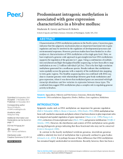 Predominant intragenic methylation is associated with gene