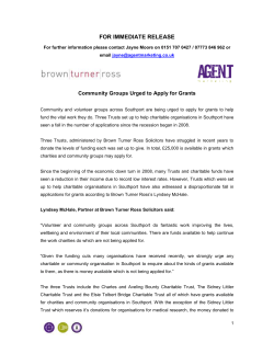 Community Groups Urged to Apply for Grants