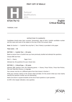 National Quali  cations 2016 X724/76/12 English Critical