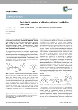 Facile Kinetic Induction of a Dihydropyridide to Pyrrolide Ring