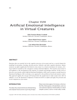 Artificial Emotional Intelligence in Virtual Creatures