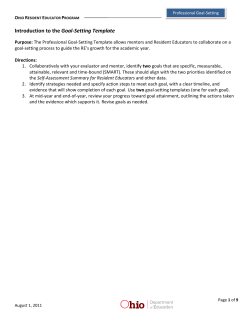 Introduction to the Goal